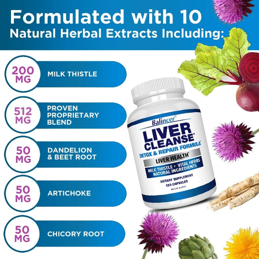 Liver Cleanse Detox & Repair F – обзор и цена Milk Thistle Silymarin