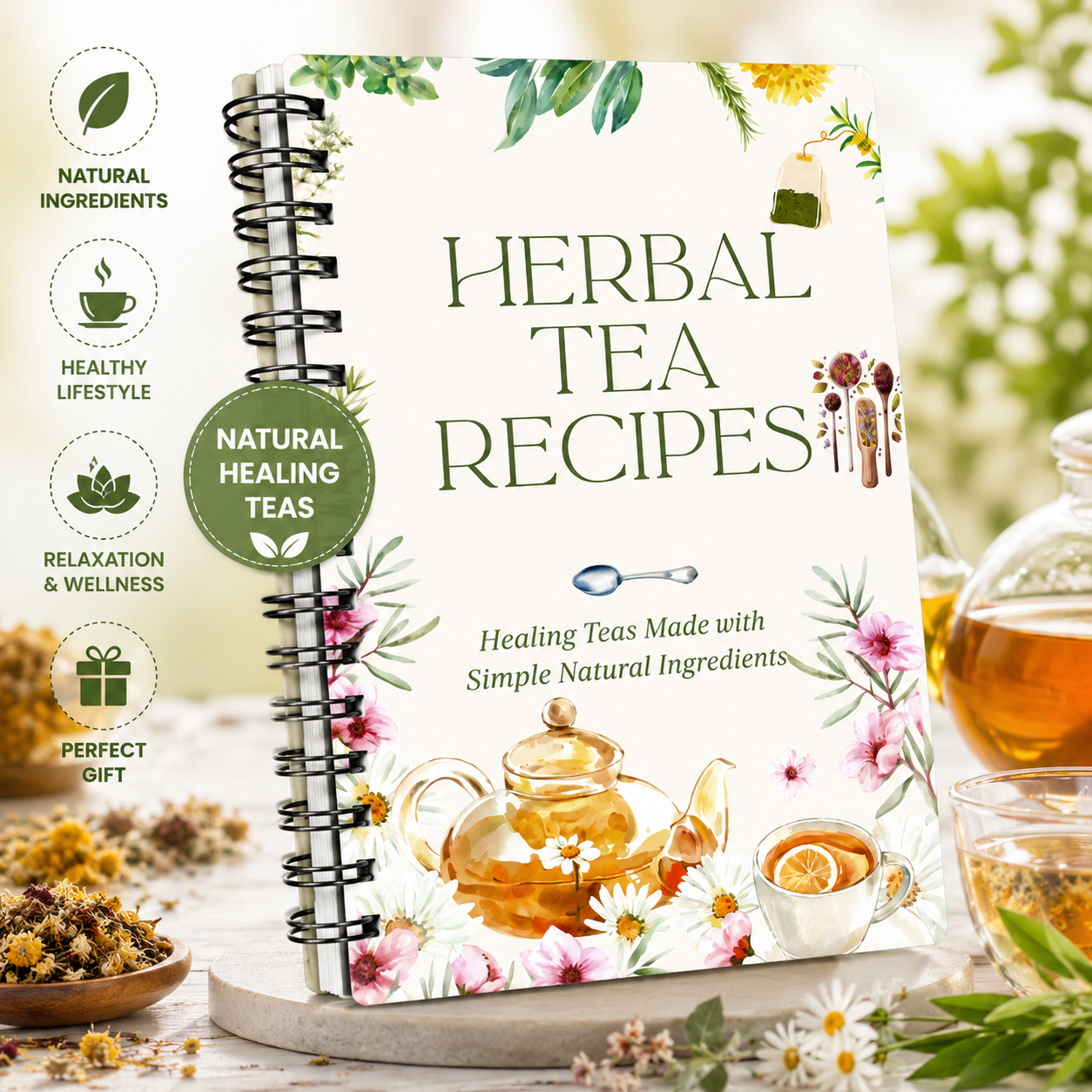 Herbal Tea Recipes Book – Natu – обзор и цена Natural Herbal Wellness