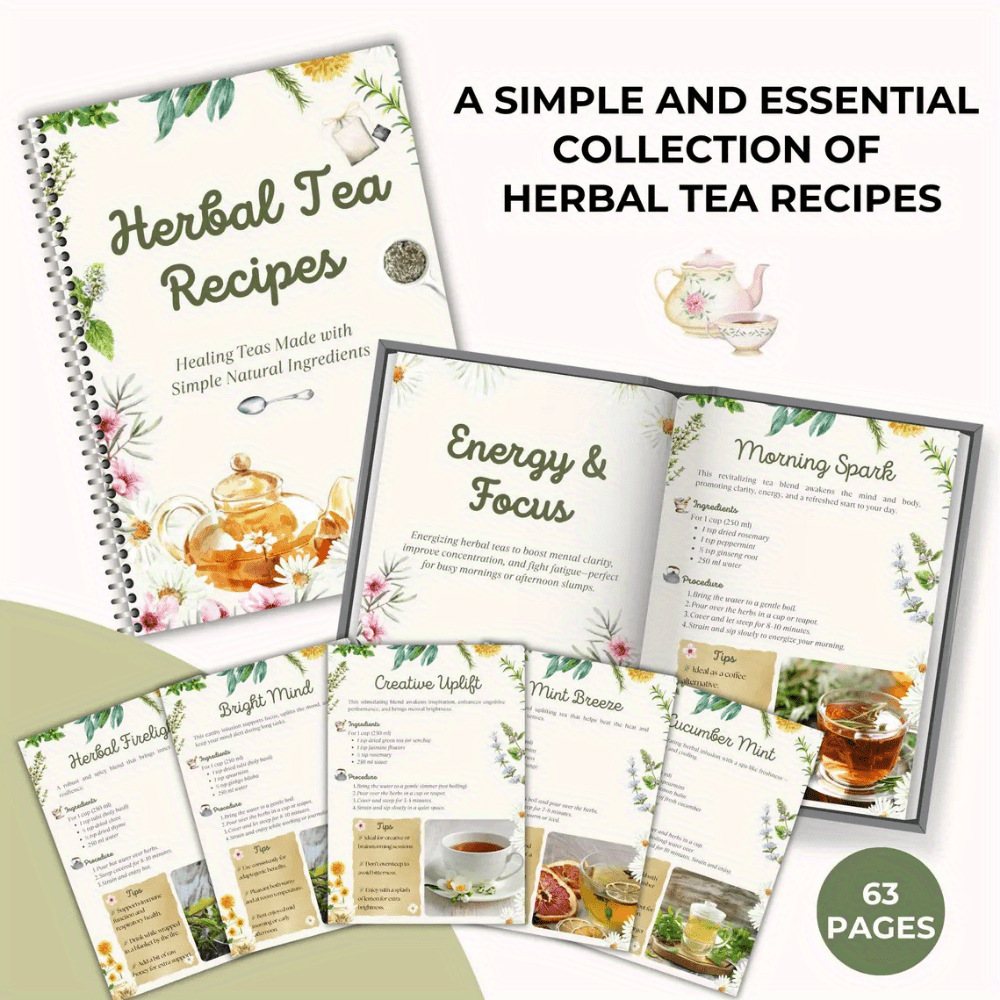 Herbal Tea Recipes Book – Natu – обзор и цена Natural Herbal Wellness