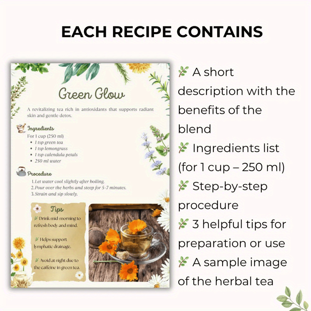 Herbal Tea Recipes Book – Natu – обзор и цена Natural Herbal Wellness