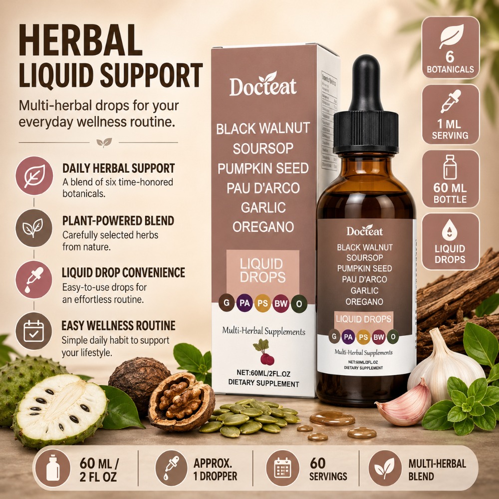 Docteat Black Walnut Soursop L – обзор и цена Herbal Wellness Drops