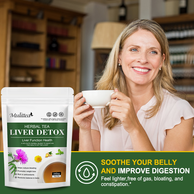 Mulittea Liver Detox Tea with  – обзор и цена Dandelion Detox Tea