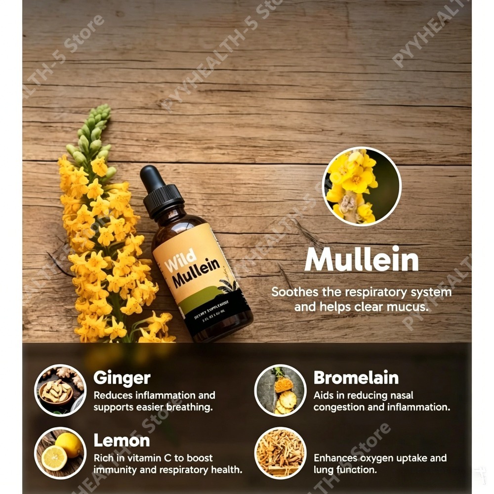 Wild Mullein Leaf Drops with G – обзор и цена Herbal Wellness Drops