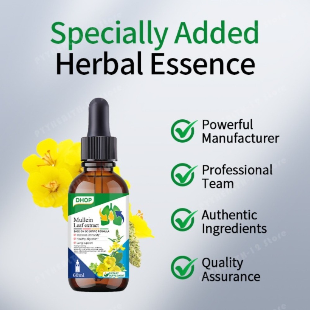 Mullein Leaf Extract Drops 60m – обзор и цена Herbal Wellness Drops