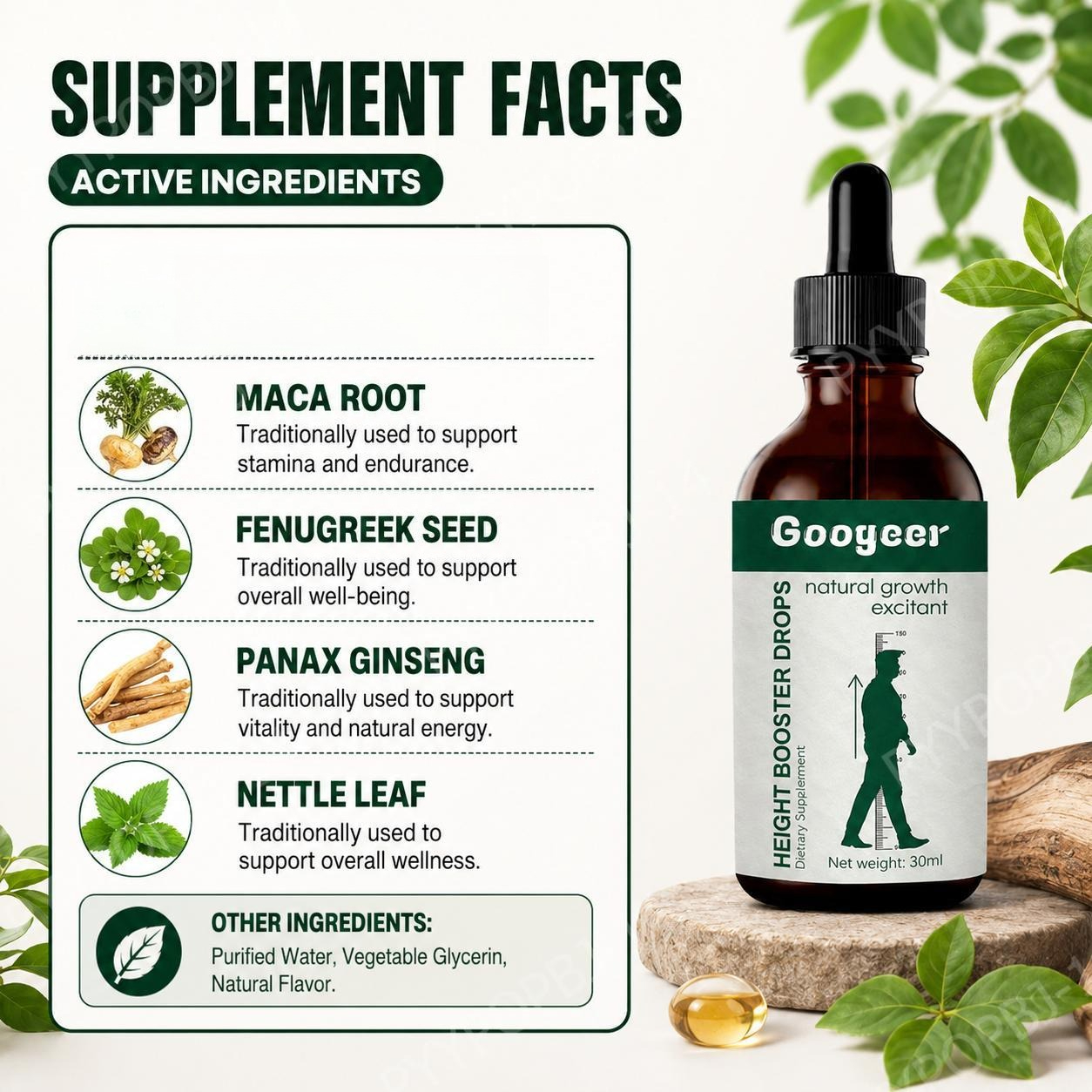 Googeer Vitamin D3 Calcium Cit – обзор и цена Herbal Wellness Drops