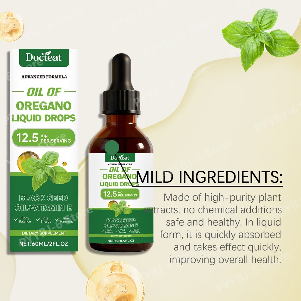 Oregano Oil Liquid Drops 60ml  – обзор и цена Herbal Wellness Drops